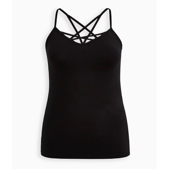🆕 Black Foxy Strappy Halter Top 3 3X 22 24 NWT - Picture 5 of 7